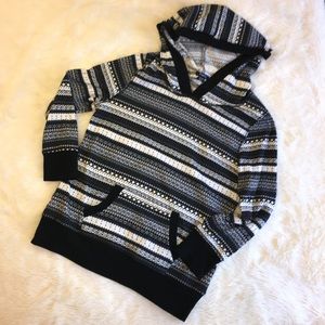 Rhapsody XL Nordic design hooded sweater, EUC